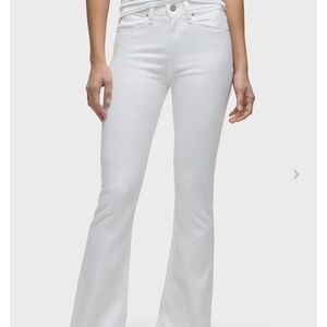 Hudson Jeans White Flare Jeans w/Slit